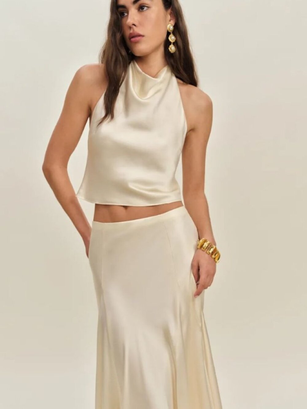 Brand New Reformation Silk Two Piece - Picture 5 of 7